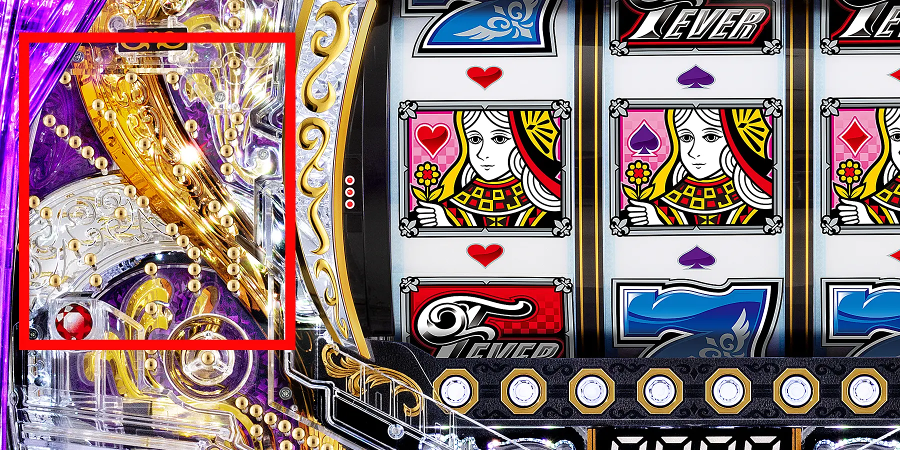 PフィーバークィーンⅡの盤面拡大画像